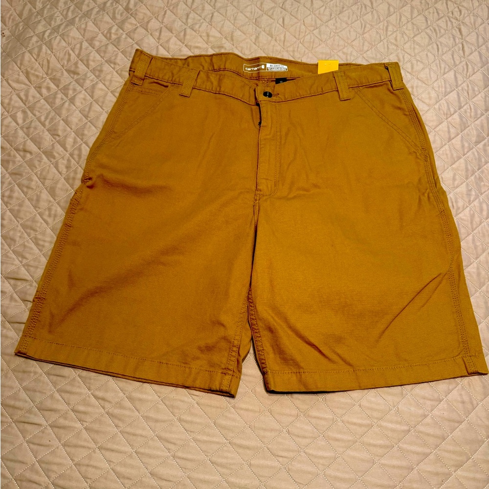 Carhartt Men's Hickory Canvas 10-in Carpenter shorts (Size: 40)